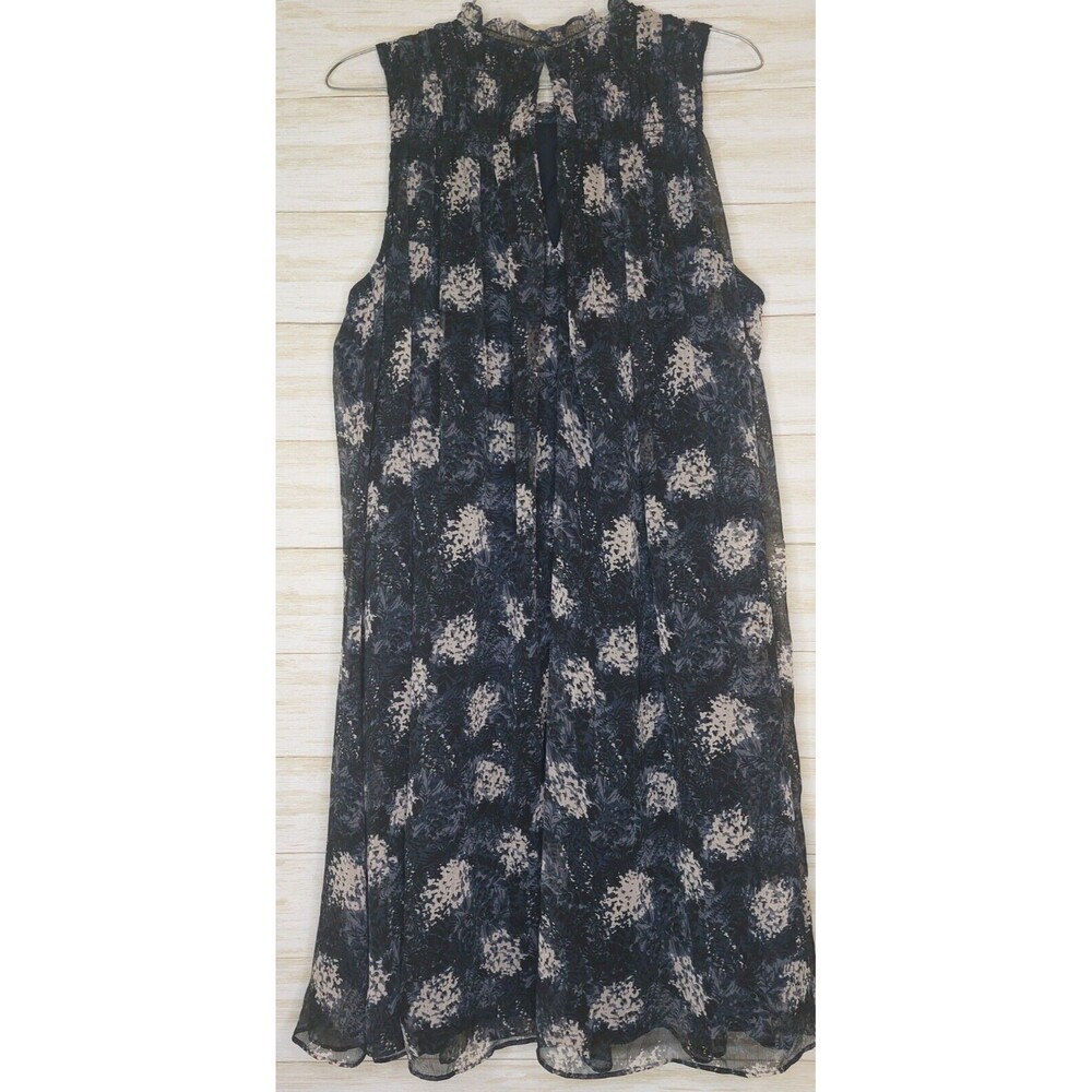 Joie Baltic Floral Print Sleeveless Mini Dress - Blue White - Size Medium NWOT - Picture 4 of 11